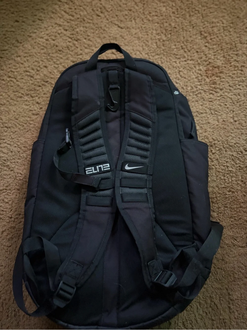 Nike Black Basketball Backpack with Reflective Stripe #sports